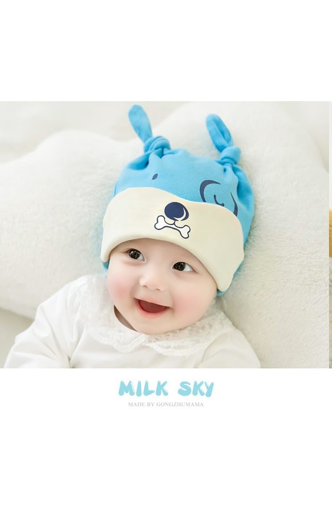 หมวกเด็กเล็กลายเจ้าตูบและกระดูก GZMM
