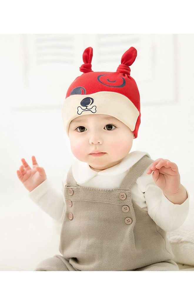 หมวกเด็กเล็กลายเจ้าตูบและกระดูก GZMM