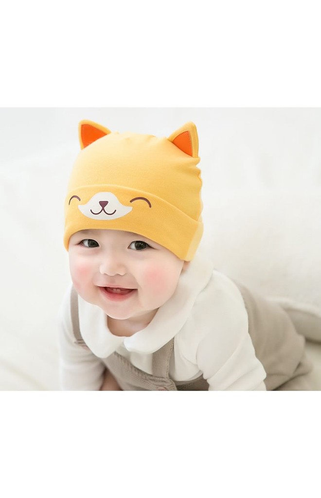 หมวกเด็กเล็กลายลูกสุนัขหูตั้ง จาก GZMM