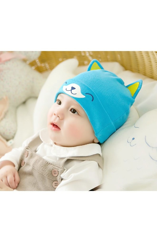 หมวกเด็กเล็กลายลูกสุนัขหูตั้ง จาก GZMM