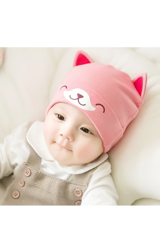 หมวกเด็กเล็กลายลูกสุนัขหูตั้ง จาก GZMM