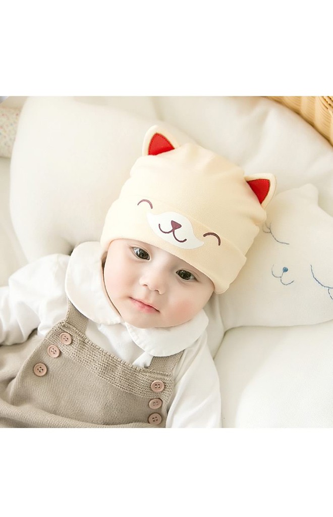 หมวกเด็กเล็กลายลูกสุนัขหูตั้ง จาก GZMM
