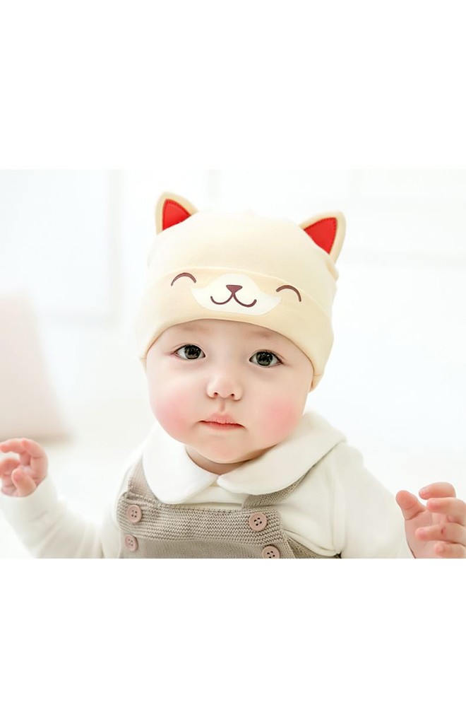 หมวกเด็กเล็กลายลูกสุนัขหูตั้ง จาก GZMM