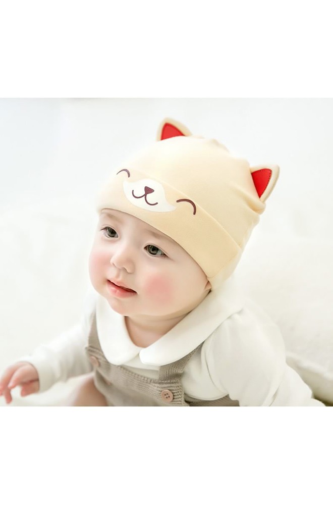 หมวกเด็กเล็กลายลูกสุนัขหูตั้ง จาก GZMM