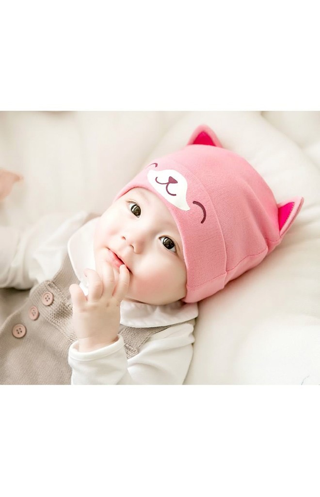 หมวกเด็กเล็กลายลูกสุนัขหูตั้ง จาก GZMM