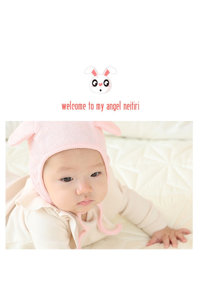 หมวกผูกคางแต่งหูเล็กๆ น่ารัก จาก Angel Neitiri
