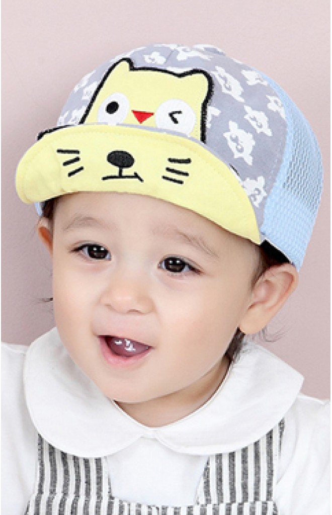 หมวกแก๊ปนกฮูกน้อยด้านหลังผ้าตาข่าย TIANYIBEAR หมวกแก๊ปนกฮูกน้อยด้านหลังผ้าตาข่าย TIANYIBEAR