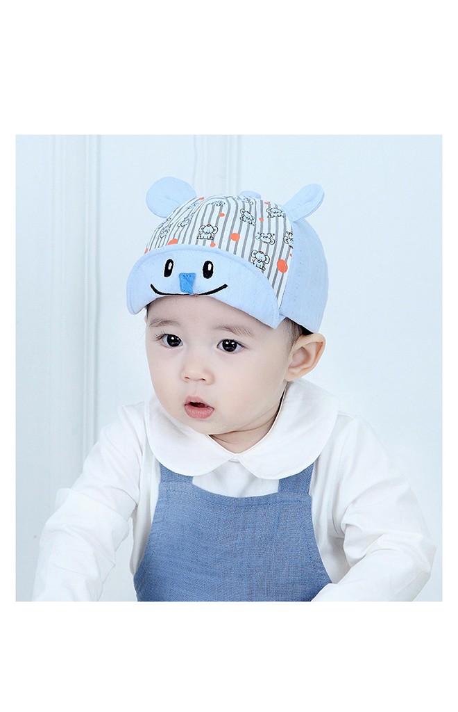 หมวกแก๊ปลายช้าง ใต้ปีกแต่งงวงเล็กๆ TIANYIBEAR