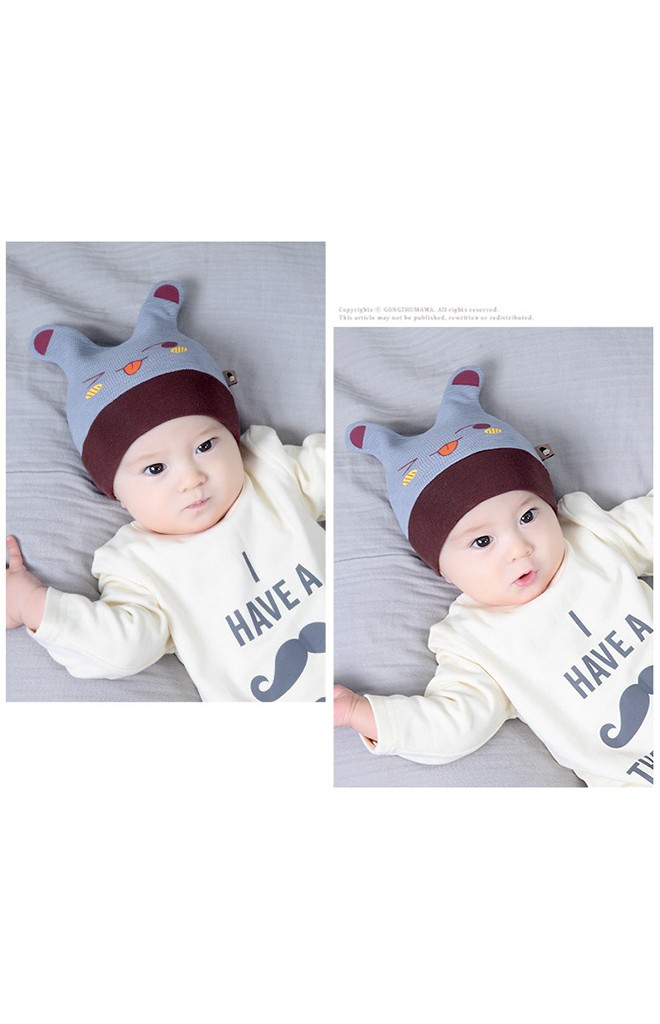 หมวกบีนนี่สกรีนหน้าการ์ตูนหูยาวๆ จาก TIANYIBEAR