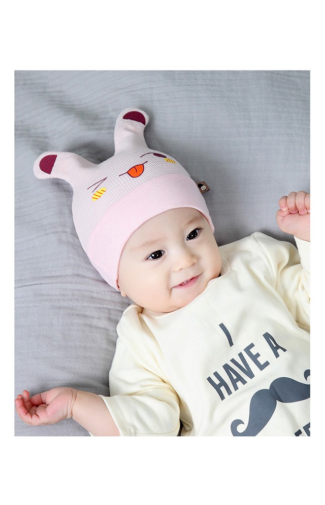 หมวกบีนนี่สกรีนหน้าการ์ตูนหูยาวๆ จาก TIANYIBEAR