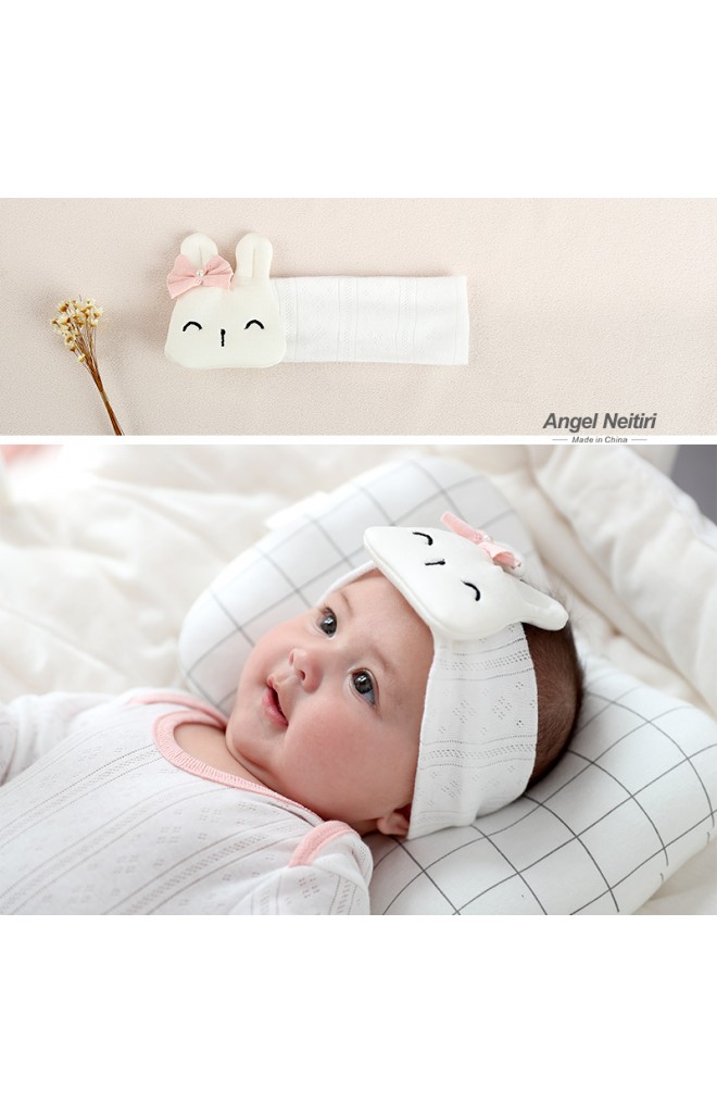 ผ้าคาดผมแต่งตุ๊กตากระต่ายใหญ่ผูกโบว์ Angel Neitiri