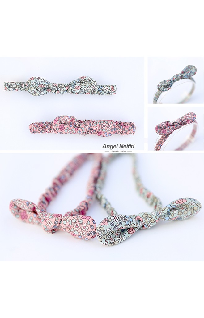 โบว์คาดผมลายดอกไม้น่ารัก Angel Neitiri