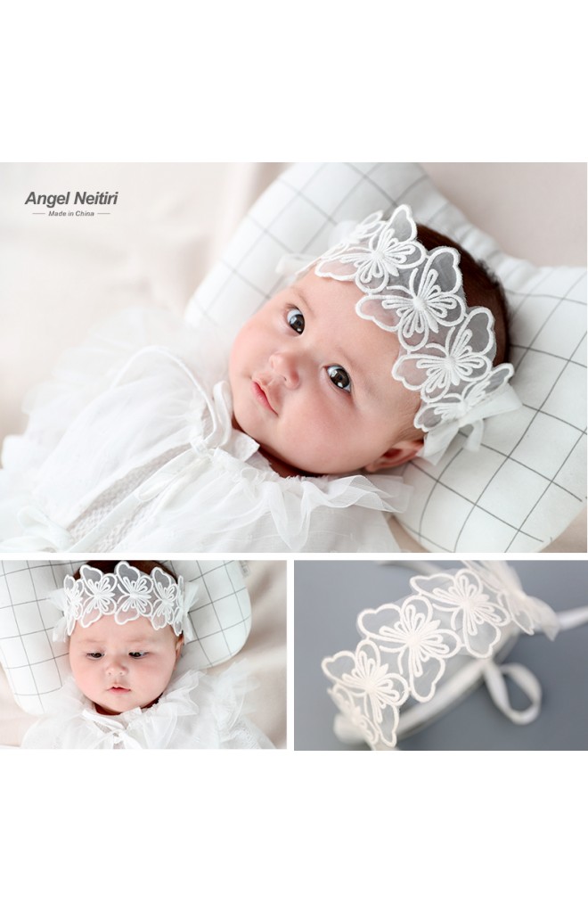 ผ้าคาดผมผีเสื้อด้านข้างแต่งโบว์ angel neitiri