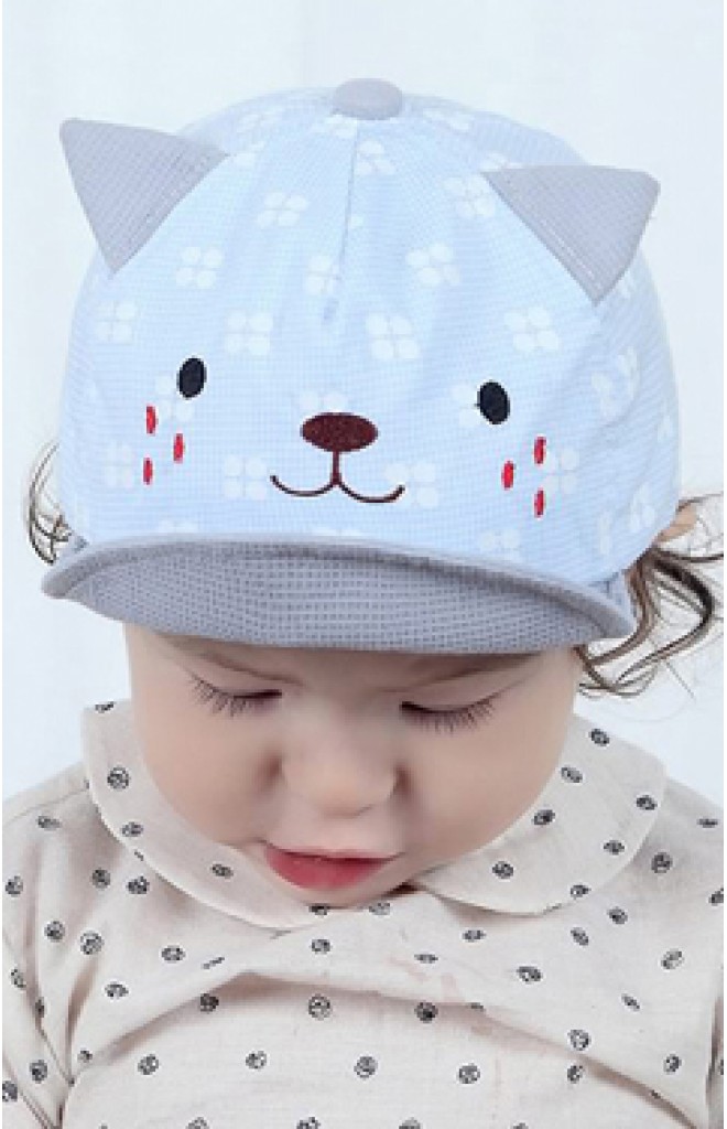 หมวกแก๊ปหน้าแมวน้อยลายจุด TIANYIBEAR หมวกแก๊ปหน้าแมวน้อยลายจุด TIANYIBEAR