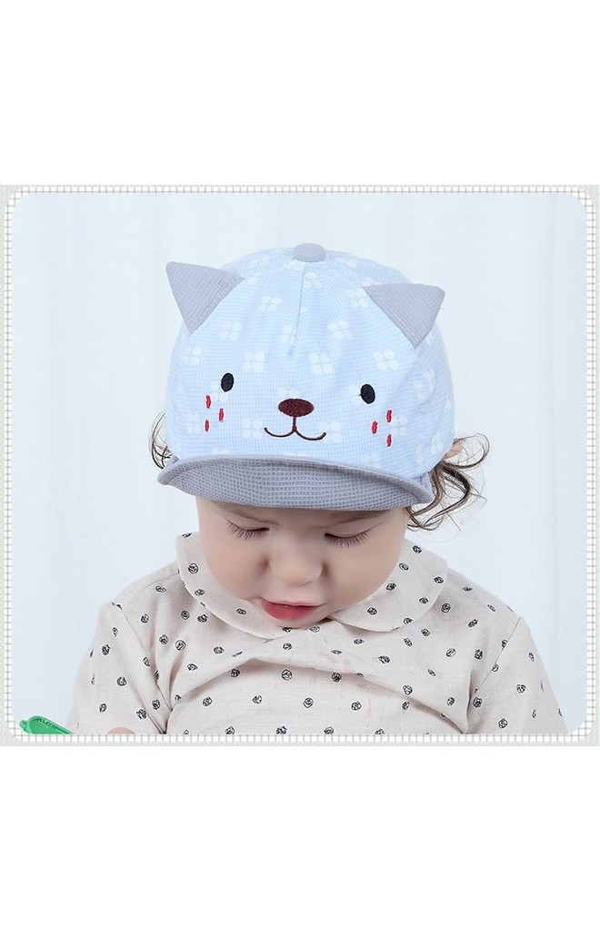 หมวกแก๊ปหน้าแมวน้อยลายจุด TIANYIBEAR