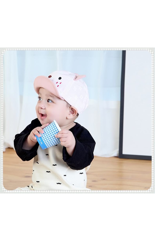 หมวกแก๊ปหน้าแมวน้อยลายจุด TIANYIBEAR