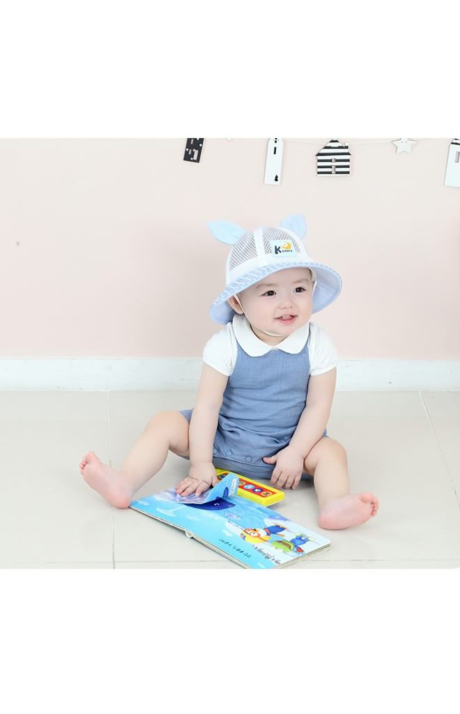 หมวก Bucket แต่งหูกระต่าย ตัวหมวกผ้าตาข่าย จาก KUKUJI