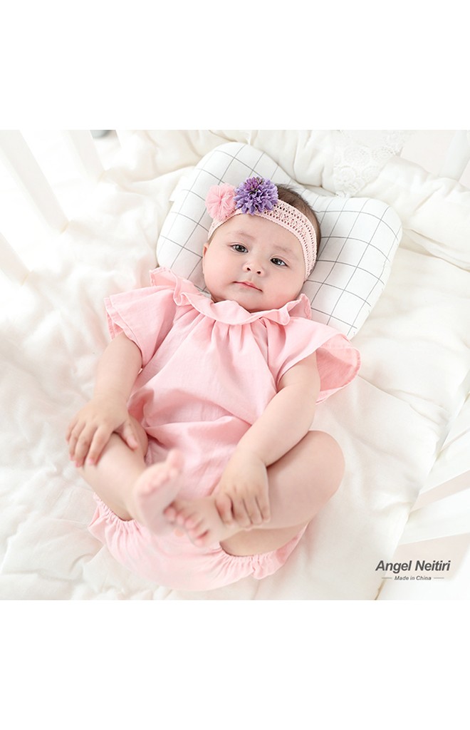 สายคาดผมสาวน้อยแต่งดอกไม้และปอมปอม Angel Neitiri
