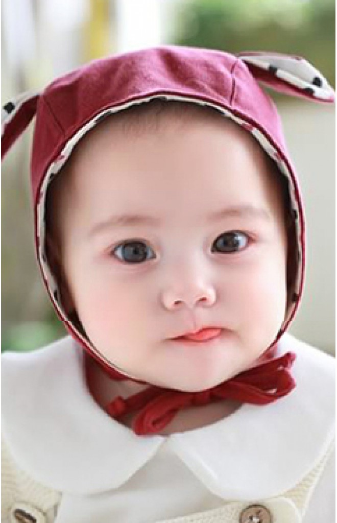 หมวกผูกคางแต่งหูเล็กน่ารัก ด้านในผ้าลาย จาก TUTUYA หมวกผูกคางแต่งหูเล็กน่ารัก ด้านในผ้าลาย จาก TUTUYA