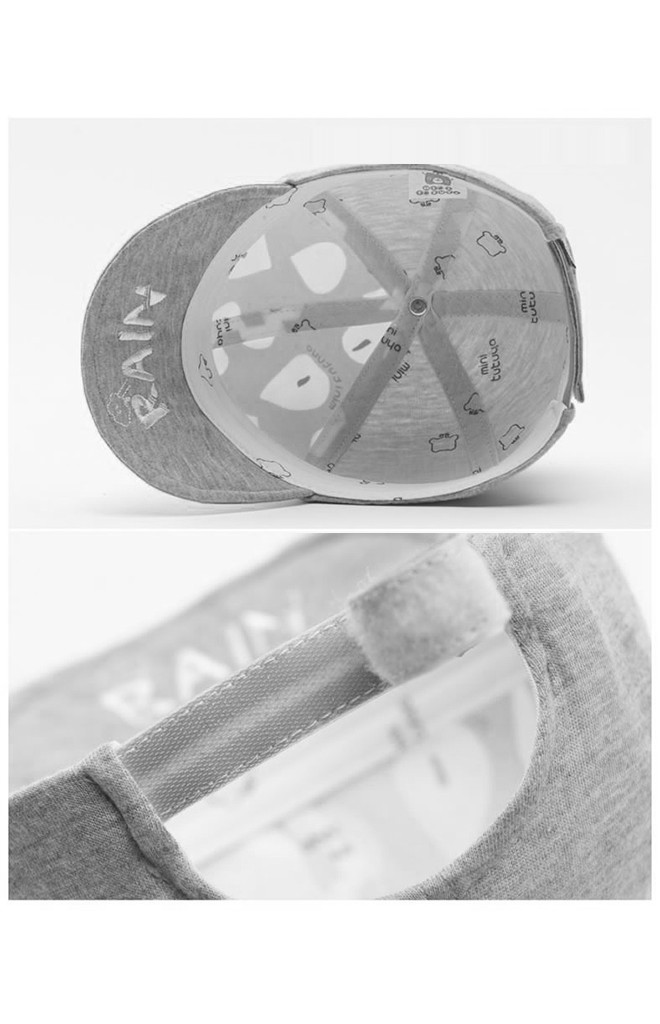 หมวกแก๊ปลายเม็ดฝน ปักอักษร RAIN จาก TUTUYA