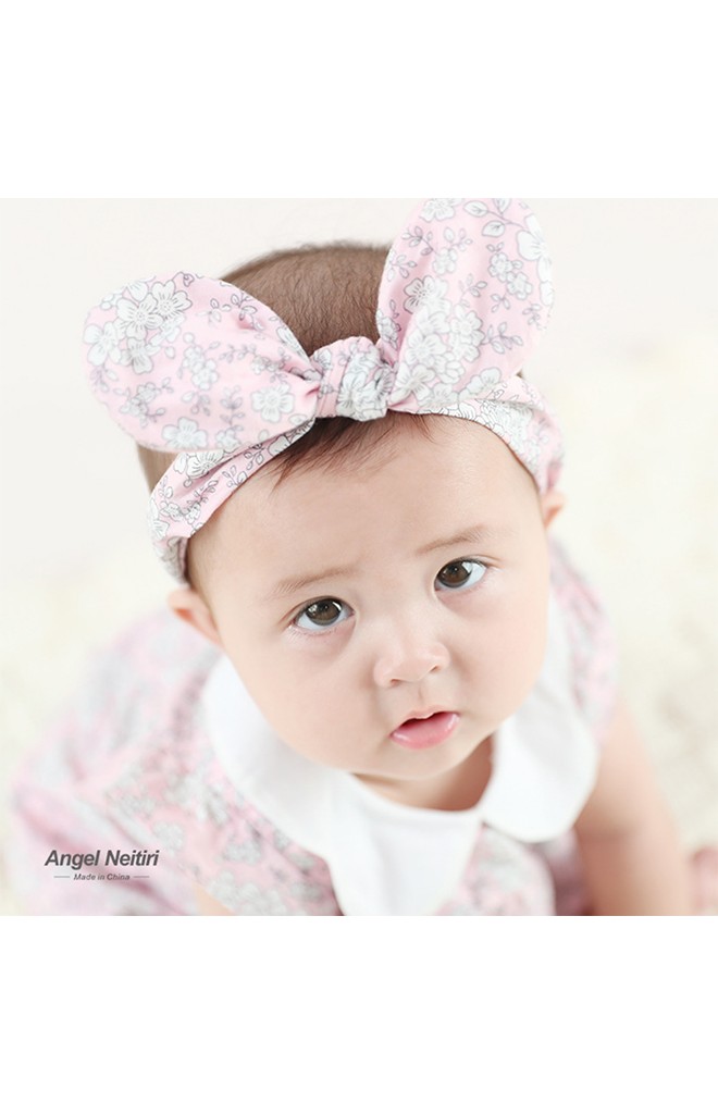 ที่คาดผมหูกระต่ายลายดอกไม้หวาน Angel Neitiri