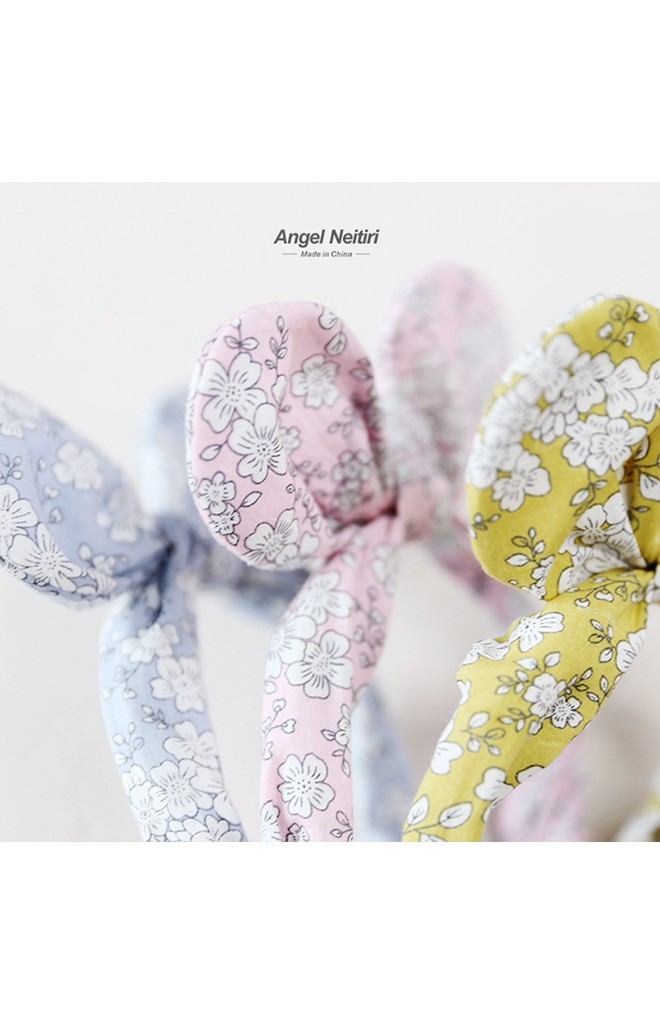 ที่คาดผมหูกระต่ายลายดอกไม้หวาน Angel Neitiri