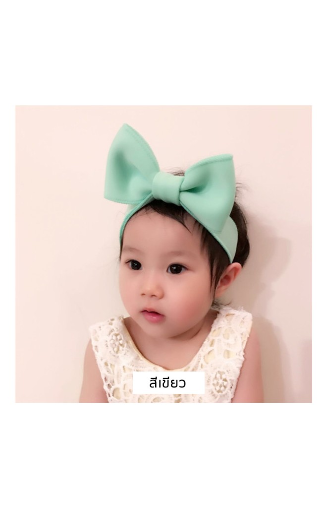 สายคาดผมโบว์ สามารถดึงปลายสายปรับได้