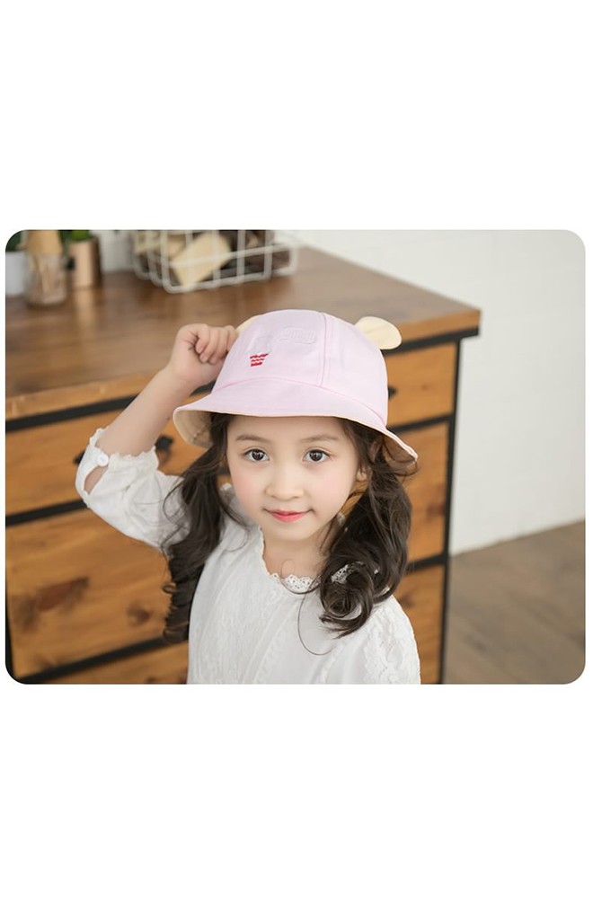 หมวก Bucket ปักหมีน้อยแต่งหูน่ารักๆ จาก KUKUJI