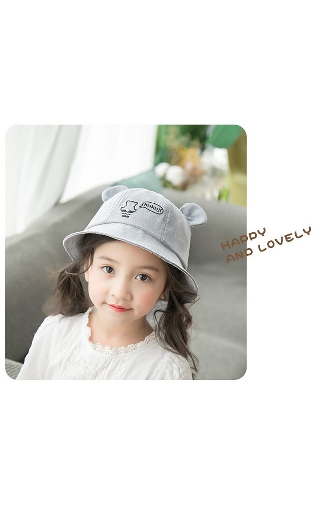หมวก Bucket ปักหมีน้อยแต่งหูน่ารักๆ จาก KUKUJI