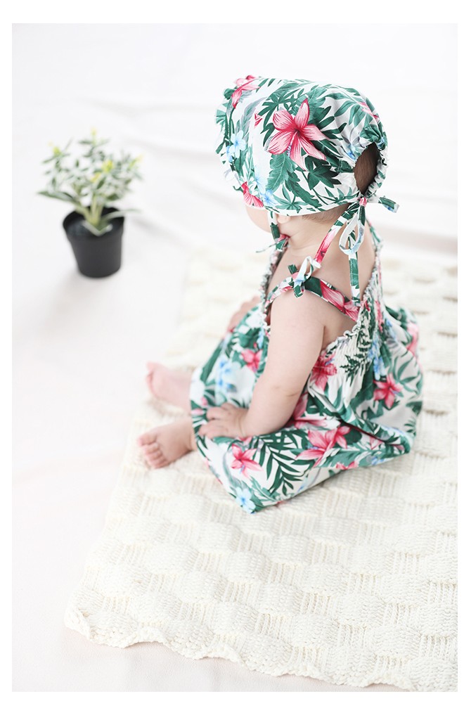 หมวกผูกคางลายใบไม้และดอกไม้สวยๆ Angel Neitiri