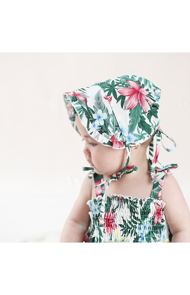 หมวกผูกคางลายใบไม้และดอกไม้สวยๆ Angel Neitiri