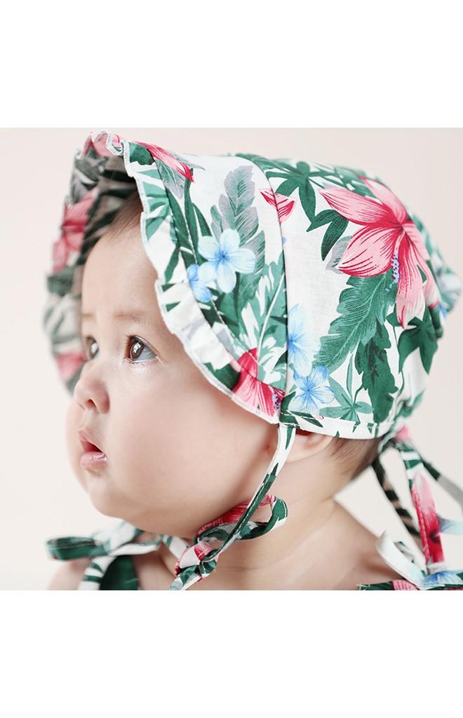 หมวกผูกคางลายใบไม้และดอกไม้สวยๆ Angel Neitiri