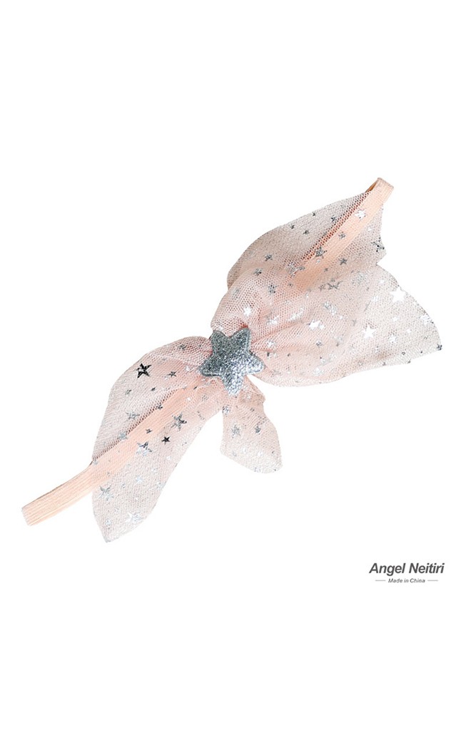 สายคาดผมผ้าโปร่งลายดาวน่ารัก Angel Neitiri