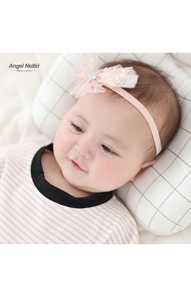 สายคาดผมผ้าโปร่งลายดาวน่ารัก Angel Neitiri
