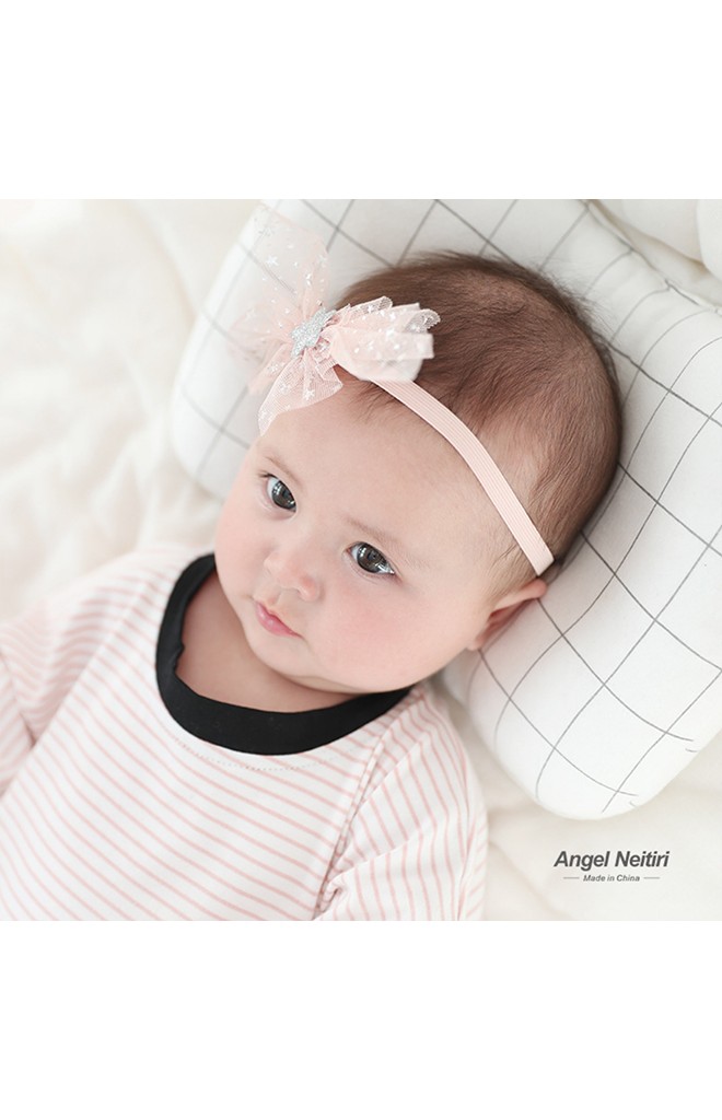 สายคาดผมผ้าโปร่งลายดาวน่ารัก Angel Neitiri