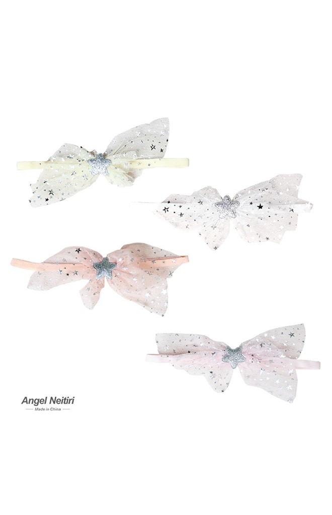 สายคาดผมผ้าโปร่งลายดาวน่ารัก Angel Neitiri