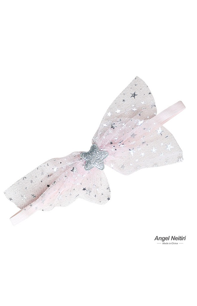 สายคาดผมผ้าโปร่งลายดาวน่ารัก Angel Neitiri