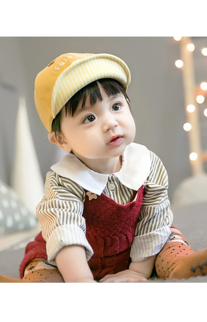หมวกแก๊ปเด็กผ้าลูกฟูกปักรูปช้าง Falthful