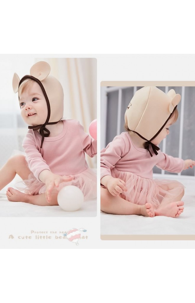 หมวกผูกคางแต่งหูกลมด้านหลังปักมิกกี้ จาก GZMM