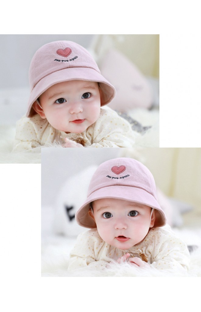 หมวกปีกรอบปักหัวใจ จาก TUTUYA