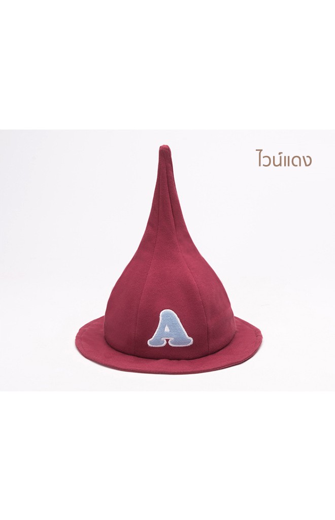 หมวกปีกรอบยอดแหลม ปักอักษร A จาก TUTUYA