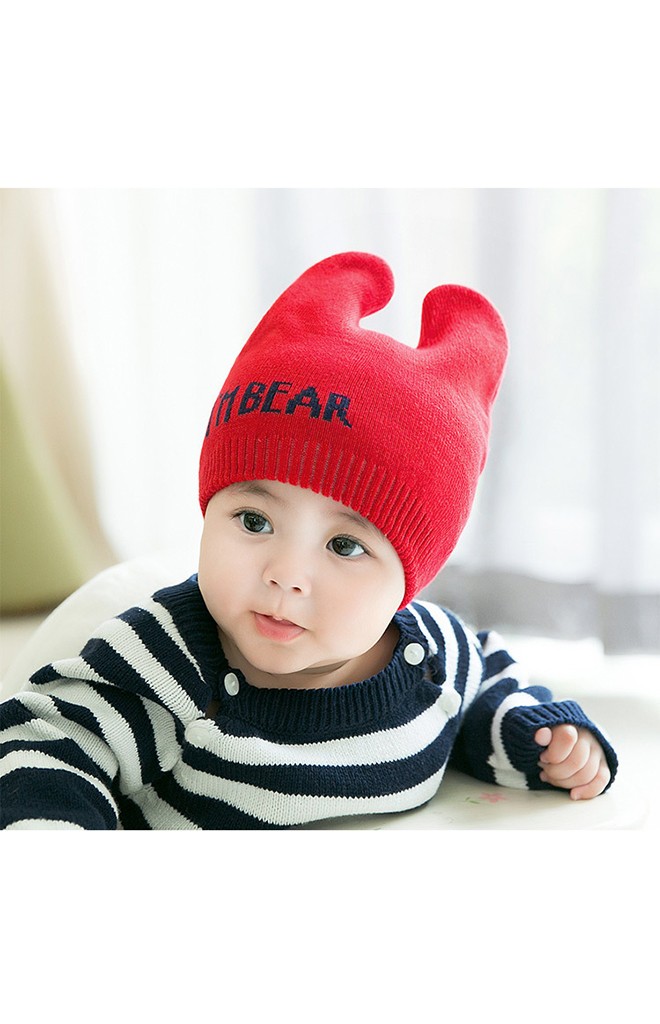 หมวกไหมพรมหูตั้ง อักษร I'M BEAR จาก GZMM