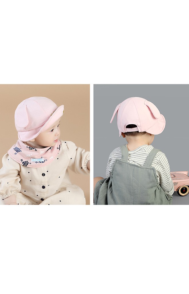 หมวกปีกรอบแต่งหู ปัก MiLKY FRiENDS