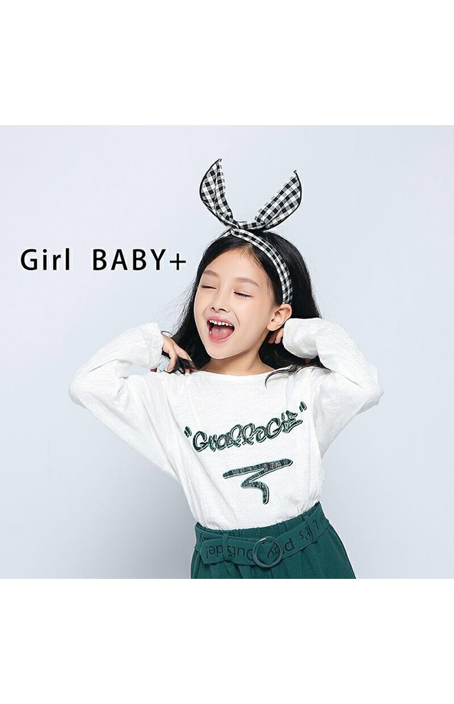 หมวกแก๊ปสาวน้อยพร้อมผ้าคาดโบว์กระต่าย
