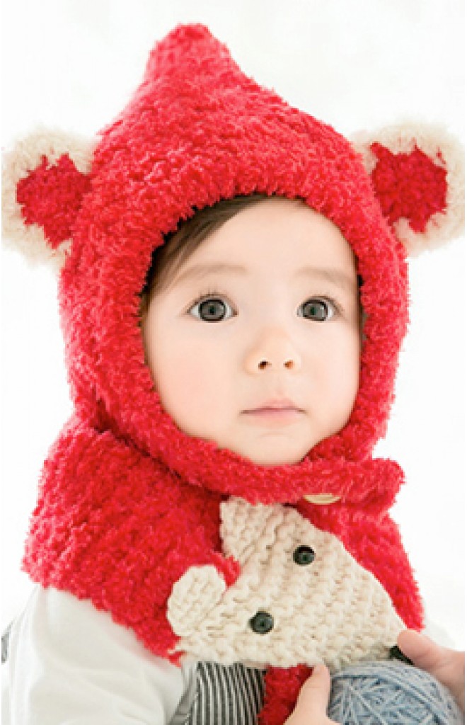 เซ็ตหมวกหูแหลมแต่งหูมาพร้อมผ้าพันคอหน้าจิ้งจอก GZMM เซ็ตหมวกหูแหลมแต่งหูมาพร้อมผ้าพันคอหน้าจิ้งจอก GZMM
