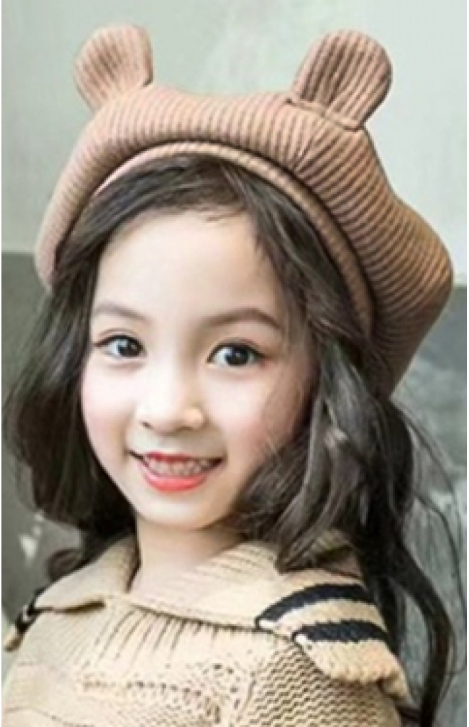 หมวกเบเร่ต์แต่งหูน่ารัก หมวกเบเร่ต์แต่งหูน่ารัก