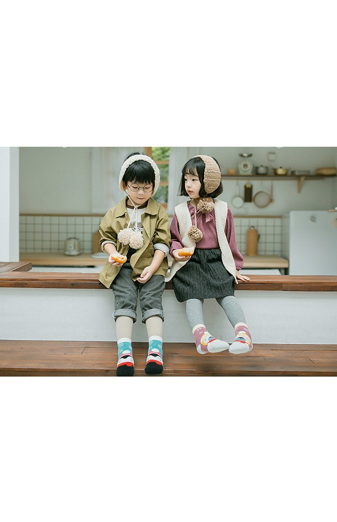 ถุงเท้าเด็กเซ็ตปีใหม่(C023) แบบหนาแพ็ค 3 คู่ ลายสัตว์น่ารัก