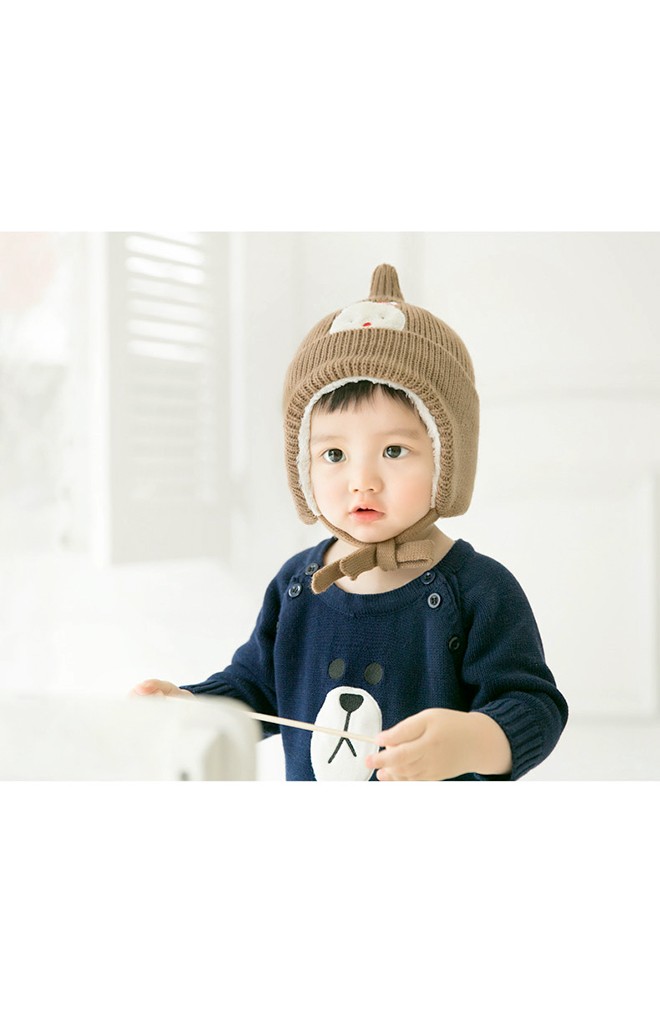 หมวกไหมพรมยอดแหลมแต่ง Snowman จาก GZMM