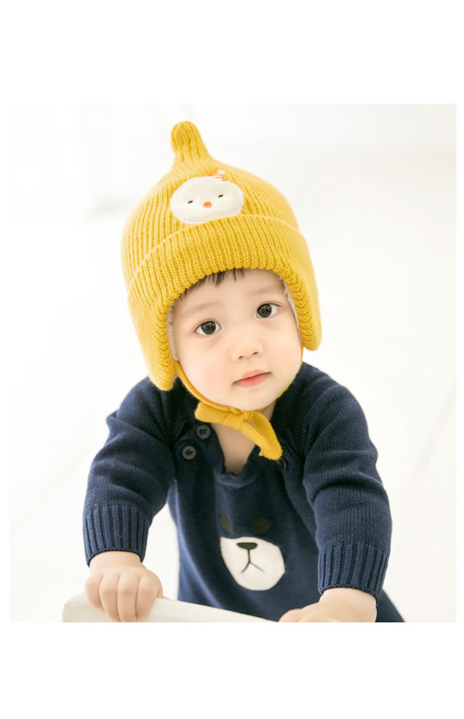 หมวกไหมพรมยอดแหลมแต่ง Snowman จาก GZMM