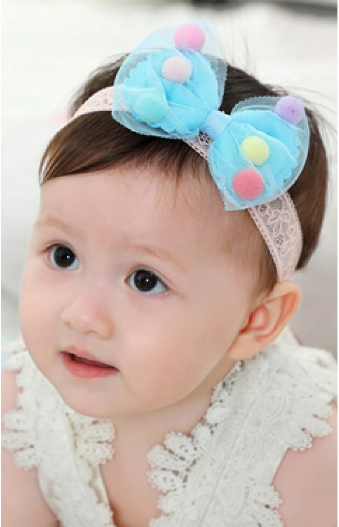 สายคาดผมโบว์แต่งลูกบอลหลากสี สายลูกไม้ยืด สายคาดผมโบว์แต่งลูกบอลหลากสี สายลูกไม้ยืด
